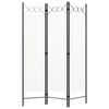 vidaXL 3-Panel Room Divider White 120x180 cm