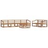 vidaXL Outdoor Sofa Set 7 pcs Natural Solid Acacia Wood