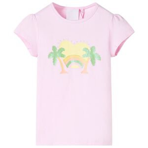 vidaXL Kids' T-shirt Light Pink 116