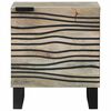 vidaXL Bedside Cabinet White and Black 40 x 33 x 46 cm