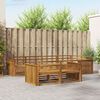 vidaXL Outdoor Sofa Set 7 pcs Natural Solid Acacia Wood