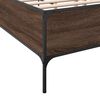 vidaXL Bed Frame without Mattress Brown Oak 120x200 cm