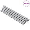 vidaXL Threaded Rods 12 pcs Silver M6 x 120 mm Metal
