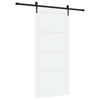 vidaXL Sliding Door ORKDAL 93 x 202 cm Engineered Wood White and Black