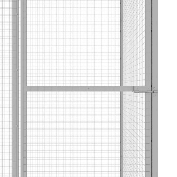 vidaXL Cat Cage 1.5x1.5x1.5 m Galvanised Steel