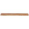 vidaXL Wall Shelf 120x20x3.8 cm Rectangular Solid Wood Acacia Live Edge