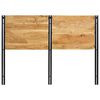 vidaXL Headboard 140 cm Solid Wood Acacia and Iron