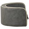 vidaXL Foldable Dog Sofa Grey 73x67x26 cm Plush Washable Cushion