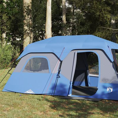vidaXL Camping Tent 9-Person Blue Waterproof