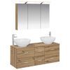 vidaXL Bathroom Furniture Set 4 pcs Artisan Oak