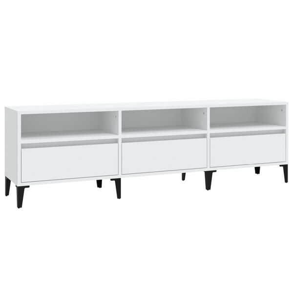 vidaXL TV Cabinet White 150x30x44.5 cm Engineered Wood
