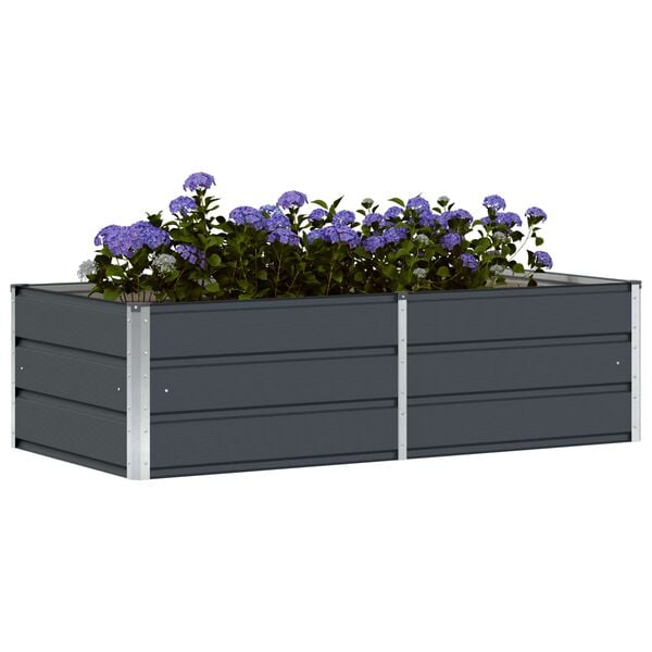 vidaXL Planter Anthracite 160 x 80 x 45 cm Steel
