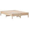 vidaXL Bed Frame without Mattress 120x190 cm Small Double Solid Wood Pine