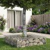 vidaXL Gabion Raised Bed Silver 80 x 80 x 20 cm Galvanised Steel