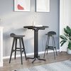 vidaXL Bar Table Black &Oslash;80x110 cm Engineered Wood and Steel
