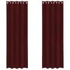 vidaXL Blackout Curtains 2 pcs Wine Red 140 x 225 cm Velvet
