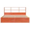 vidaXL Bed Frame without Mattress Wax Brown 180x200 cm Super King Solid Wood Pine