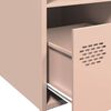 vidaXL Highboard Pink 35x39x103.5 cm Steel