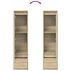vidaXL Highboard Sonoma Oak 29.5x34x119.5 cm Engineered Wood
