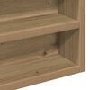 vidaXL Display Cabinet Artisan Oak 60 x 8.5 x 58 cm Engineered Wood