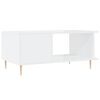 vidaXL Coffee Table High Gloss White 90x50x40 cm Engineered Wood