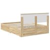 vidaXL Bed Frame with Drawer Sonoma Oak 140 x 190 cm Engineered Wood