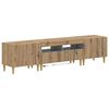 vidaXL 3 Piece LED TV Cabinet ARNHEM 3 pcs Artisan Oak Engineered Wood