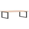 vidaXL Basin Shelf Wall Mounted Steel and Solid Wood Oak