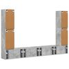 vidaXL TV Cabinet Set 8 pcs Concrete Grey Engineered Wood