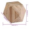 vidaXL Side Table Reclaimed Teak 40x40x40 cm