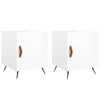 vidaXL Bedside Cabinets 2 pcs High Gloss White 40x40x50 cm Engineered Wood