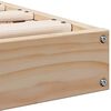 vidaXL Floor Bed Frame Natural 223.5 x 104 x 9 cm Solid Pine Wood