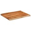 vidaXL Table Top 70x60x3.8 cm Rectangular&nbsp;Solid Wood Acacia Live Edge