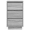 vidaXL Bedside Cabinet with LED Lights&nbsp;Grey Sonoma 38x34x65 cm