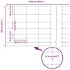 vidaXL Field Fence Silver 25 x 1 m Galvanised steel