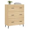 vidaXL Sideboard Sonoma Oak 69.5x34x90 cm Engineered Wood