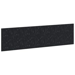 vidaXL Wall-Mounted Headboard DELFT Black Engineered Wood