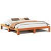 vidaXL Bed Frame without Mattress Wax Brown 200x200 cm Solid Wood Pine