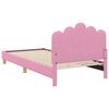 vidaXL Children's Bed Frame with Headboard Pink 80 x 200 cm Fabric