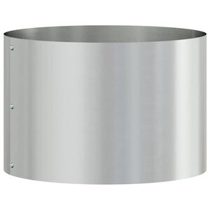 vidaXL Planter Ring Silver 30 x 30 x 20 cm Galvanised Steel