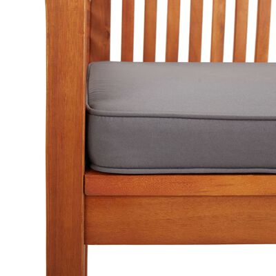 vidaXL 3-Seater Garden Bench with Cushion 150 cm Solid Wood Acacia