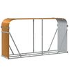vidaXL Log Holder Wood Look 180x45x100 cm Galvanised Steel
