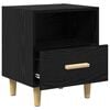 vidaXL Bedside Cabinet Black Oak 40 x 35 x 47 cm Engineered Wood