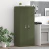vidaXL Storage Cabinet Olive Green 60 x 40 x 140 cm Cold-Rolled Steel