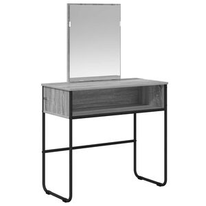 vidaXL Dressing Table Grey Sonoma 81 x 40 x 131 cm Engineered Wood