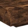 vidaXL Coffee Table with LED Lights Smoked Oak 85x55x31 cm