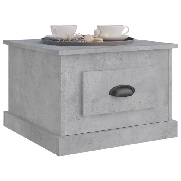 vidaXL Coffee Table Concrete Grey 50x50x35 cm Engineered Wood