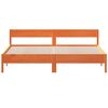 vidaXL Bed Frame without Mattress Wax Brown 180x200 cm Super King Solid Wood Pine