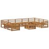 vidaXL Outdoor Sofa Set 10 pcs Natural Solid Acacia Wood