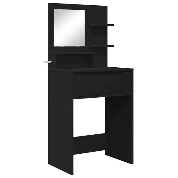 vidaXL Bedroom Dressing Tables with Drawer Black 80 x 39.6 x 135 cm